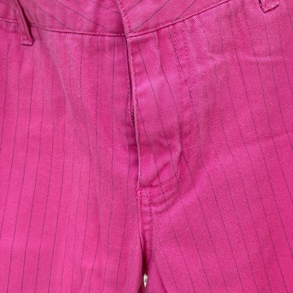 Y2K Pink Grey Pinstripe Dickies Capris Jrs 5 - Picture 3 of 15